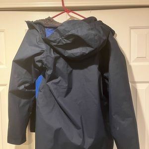 Blue boys north face coat